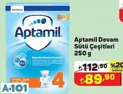 APTAMİL DEVAM SÜTÜ ÇEŞİTLERİ 250 G